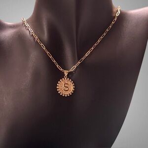 INITIAL S PENDANT NECKLACE